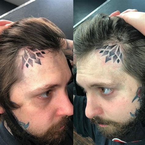Feathered - Hairline Tattoo Ideas